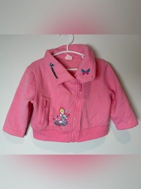 Disney Baby Cinderella Pink Light Jacket 6-12 Months Baby Girl Princess